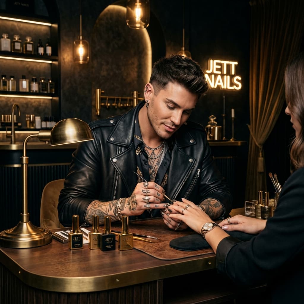 Jett Black, nail art educator at Talons Nails Academy